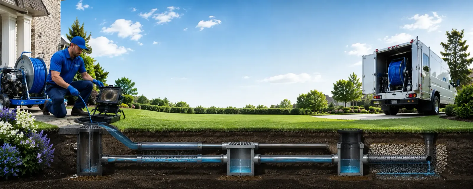 Outdoor drain cleaning information for Leonard, MO